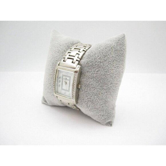 Women Anne Klein Quartz Analog 21mm Dial Tank Style Watch (G677) "New Battery" - Picture 8 of 9
